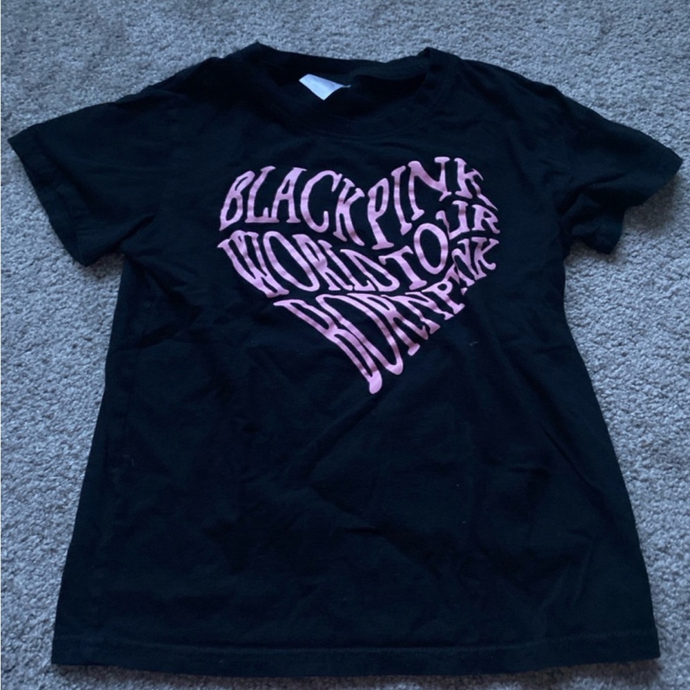 Black pink world tour t-shirt
